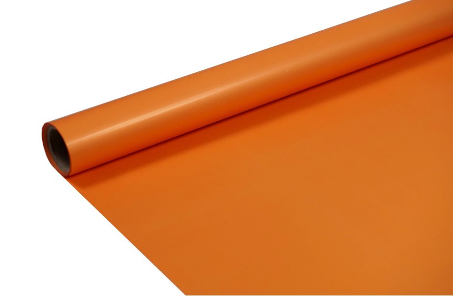 FOLIA SATYNOWA GŁADKA ORANGE B25