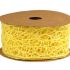Wstążka koronkowa 5 cm x 9 m - żółta