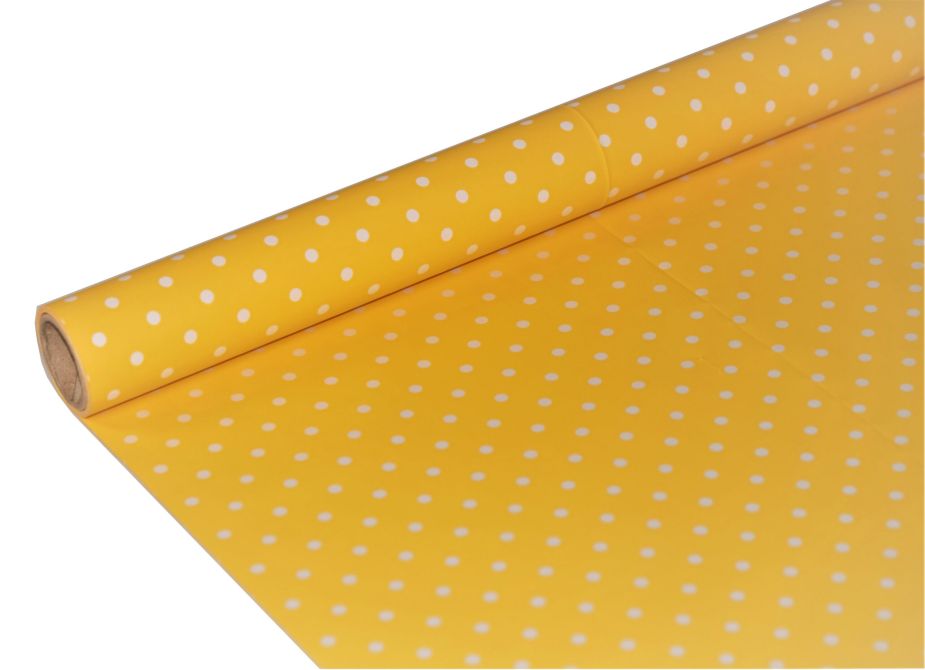 FOLIA SATYNOWA GROSZKI YELLOW B24