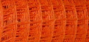 Siatka lniana - 50 cm x 5 m | Pomarańczowy 010
