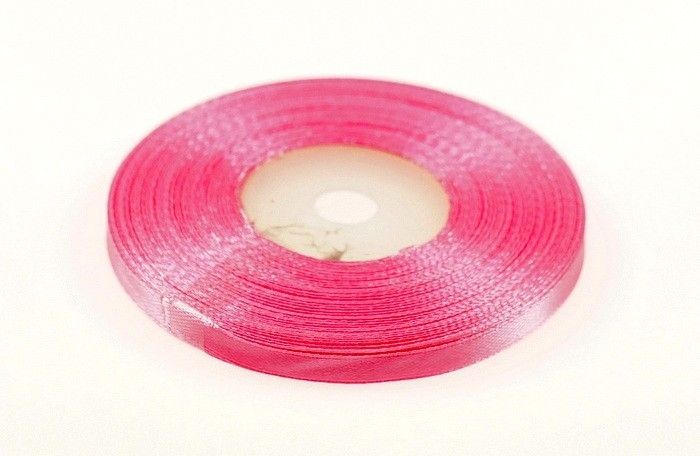 Wstążka satynowa 6mm x 32m | Różowy
