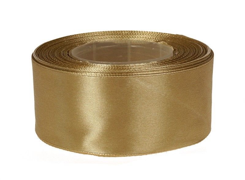 Wstążka satynowa 40 mm x 32 m | złoty