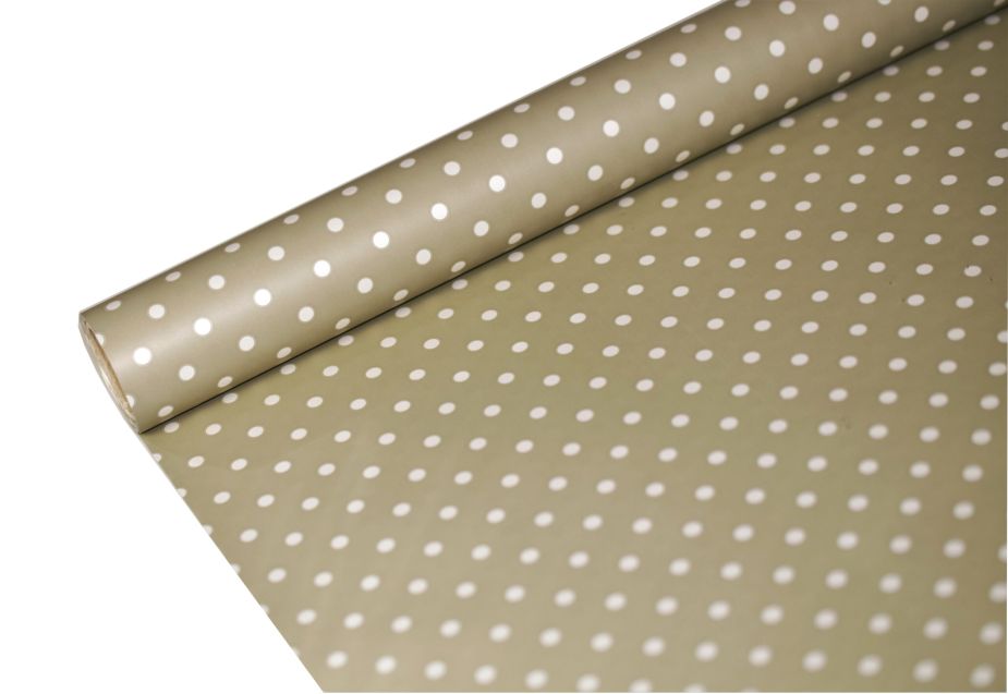 FOLIA SATYNOWA GROSZKI KHAKI B11