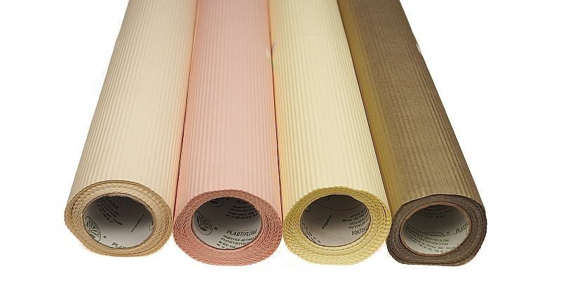 Papier karbowany - żółty