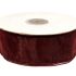 Organza wstążka - 4 cm x 25 m - bordowy