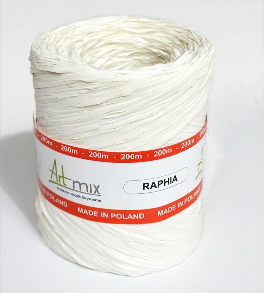 Rafia syntetyczna - biała