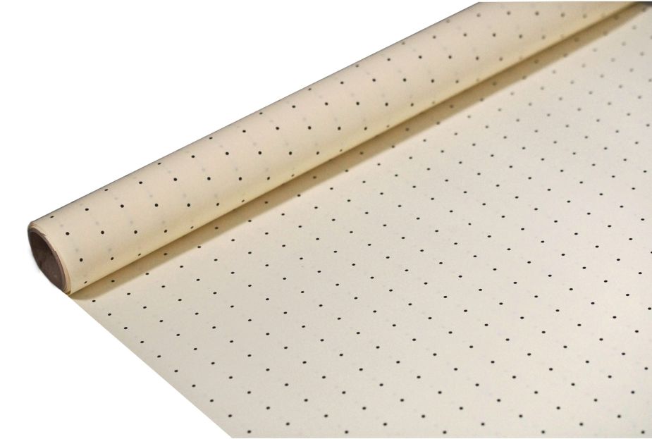 FOLIA SATYNOWA KROPKI CREAM B21