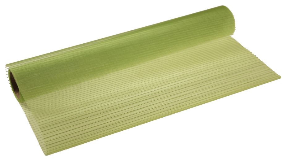 Organza w prążki 36 cm x 4,5 m | Kolor zielony