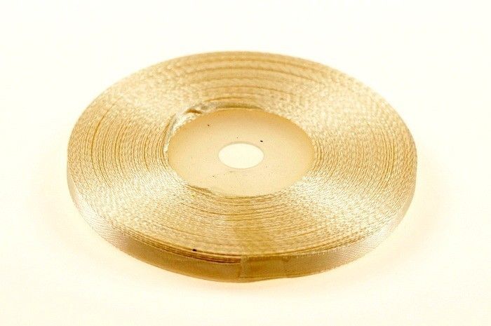 Wstążka satynowa 6mm x 32m | Ekri