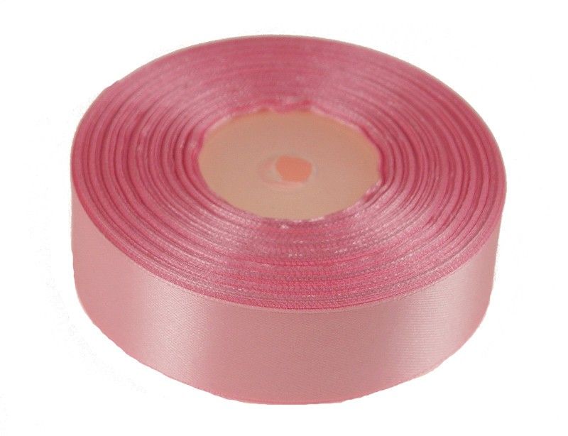 Wstążka satynowa 25mm x 32m | Różowy jasny