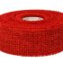 Wstążka jutowa 5 cm x 10 m -czerwona