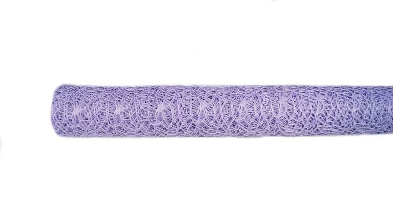 Siatka koronka 48 cm x 4,5 m - jasny wrzos