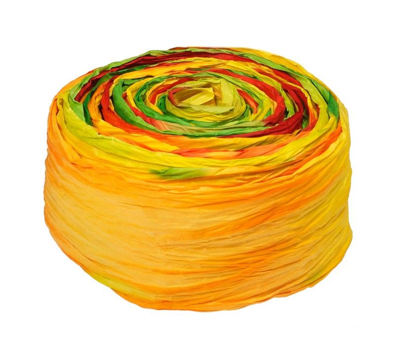 Krepina - wstążka żółto-pomarańczowa-zielono-czerwona