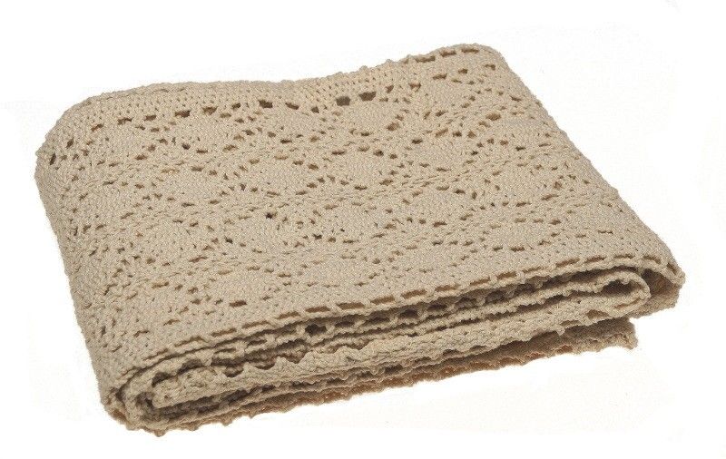 Bieżnik koronkowy - ekri