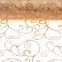 Organza świąteczna 10y x 12cm - brokatowa