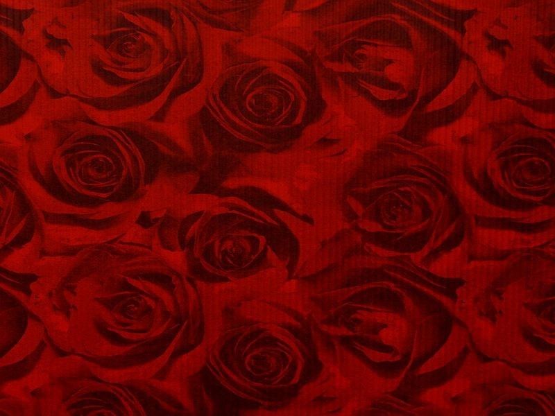Papier karbowany róże czerwone
