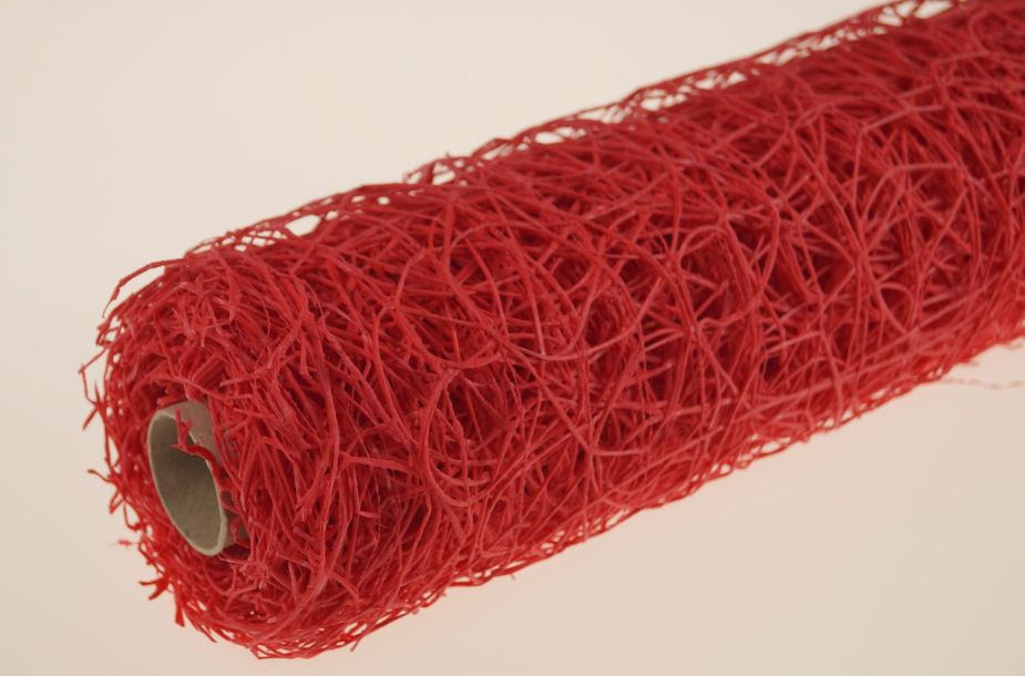 Siatka dekoracyjna 50 cm x 5y - Malinowy