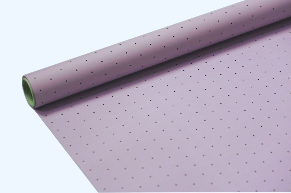 FOLIA SATYNOWA KROPKI HEATHER B13