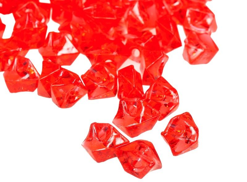 Ozdobne kryształki - czerwone