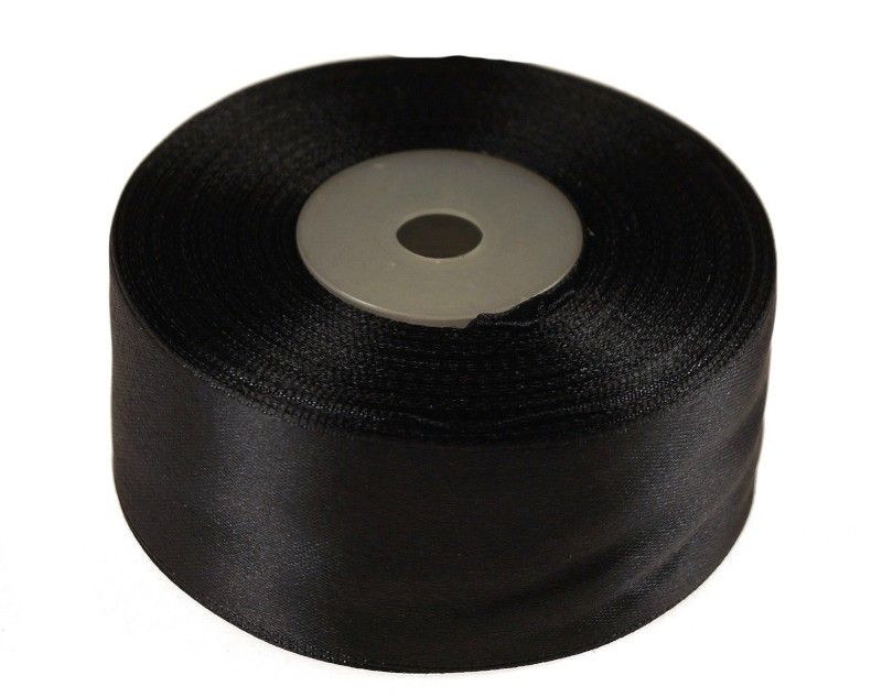 Wstążka satynowa 38 mm x 32 m |Czarny