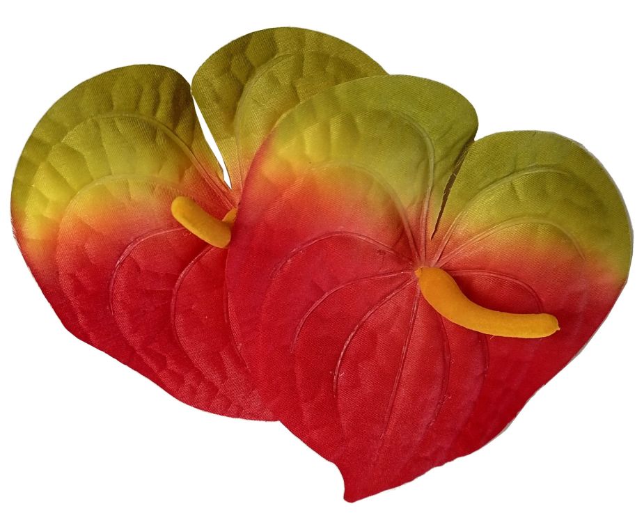 kwiat wyrobowy - anturium czerwono-zielono-żółte