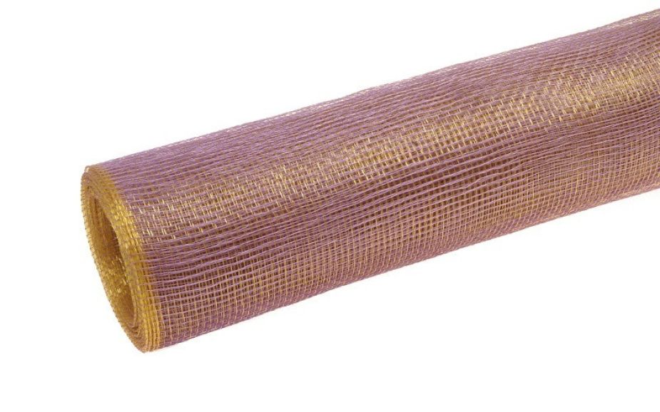 Siatka plastikowa 50 cm x 10y - 19 Wrzosowy gold