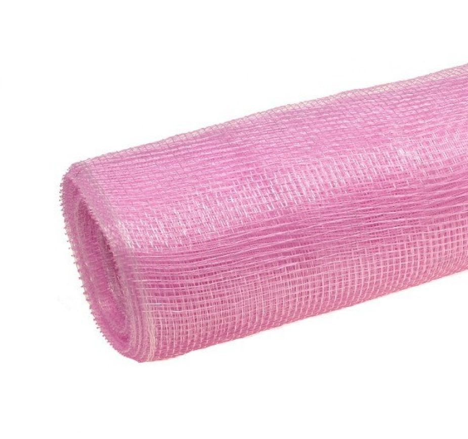 Siatka plastikowa 50 cm x 10y - 07 Różowy jasny