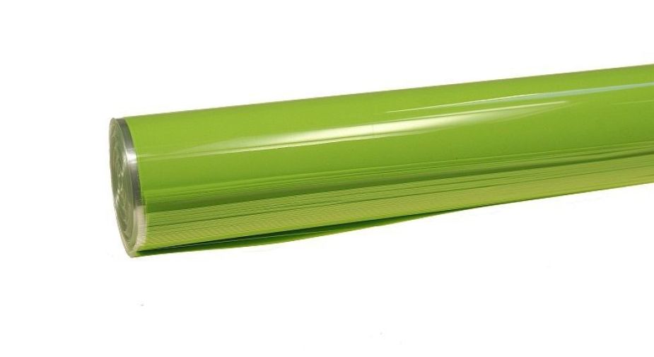 Celofan malowany - zielony jasny 50 cm x 70 cm