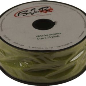 Organza wstążka - 4 cm x 25 m | 5078 - Oliwkowy