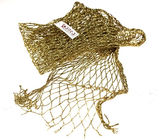 Siatka złota z brokatem - 2 m