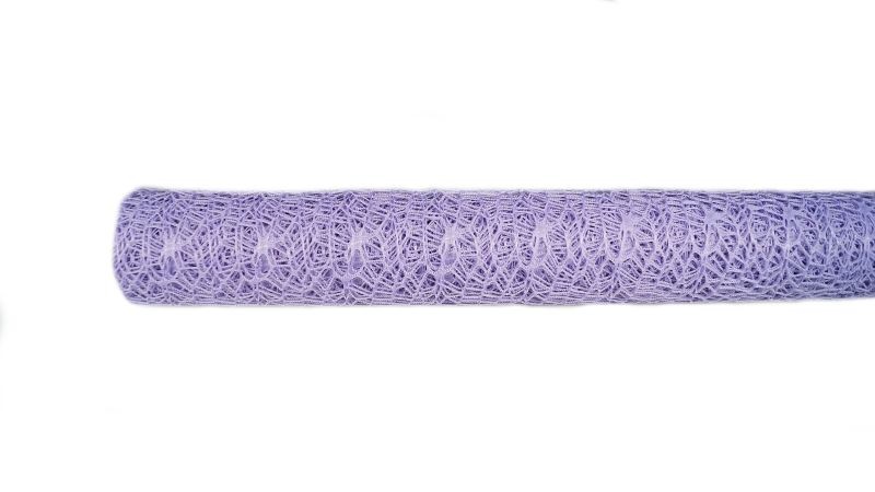 Siatka koronka 48 cm x 4,5 m - jasny wrzos