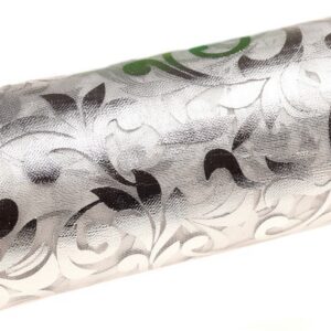 Organza świąteczna 10y x 12cm - srebrna