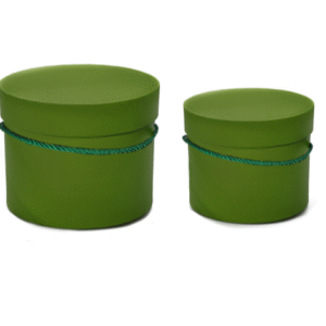 Flowerbox - komplet 2 pudełek na kwiaty kolor oliwkowy