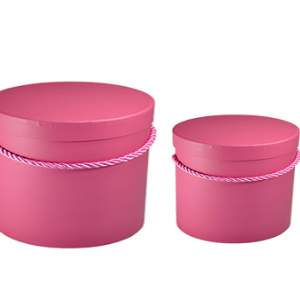 Flowerbox - komplet 2 pudełek na kwiaty kolor dark pink