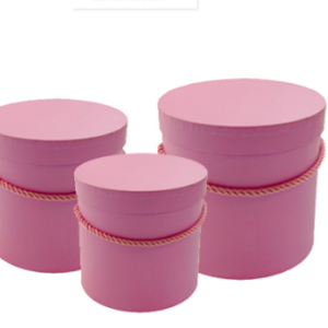 Flowerbox – komplet 3 pudełek na kwiaty - kolor pastel pink