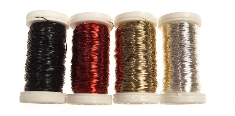 Drucik florystyczny gładki - złoty