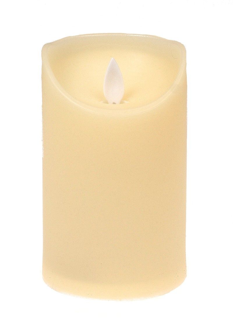 Świeca woskowa LED - kremowa