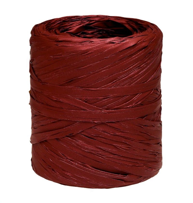 Rafia włoska bordowa - R81