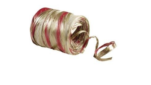 Rafia włoska - R304 - Złoty Amarant Biały