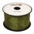 Organza wstążka - 6 cm x 25 m | 5087 - Oliwkowy ciemny