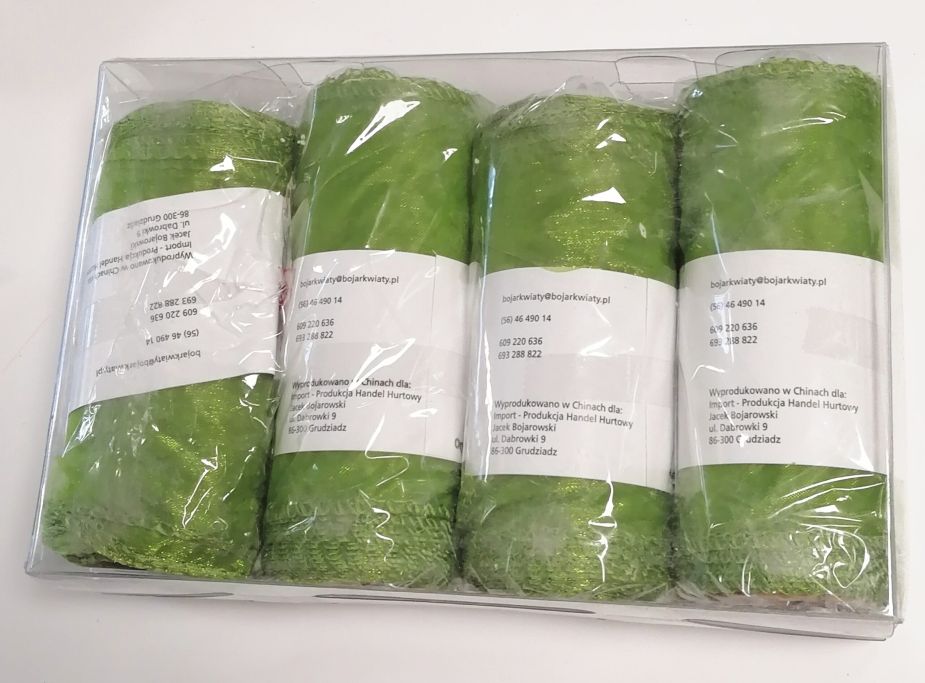 ORGANZA 12CM X 9M|4 SZTUKI W PACZCE