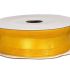 Wstążka z organzy 25 mm x 9 m - żółta