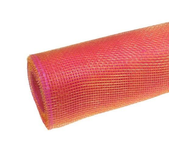 Siatka plastikowa 50 cm x 10y - 09 Różowy gold
