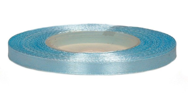 Wstążka satynowa 6 mm x 32 m | Błękitna