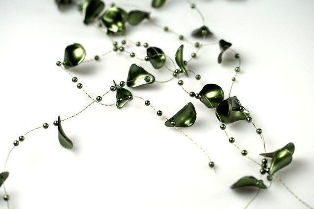 Płatki ozdobne - 130 cm - Zielone - 5 szt./op.