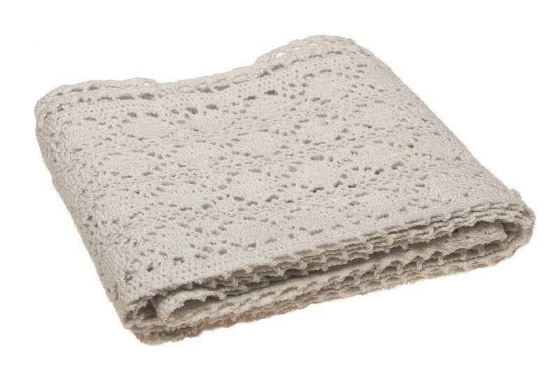 Bieżnik koronkowy - biały