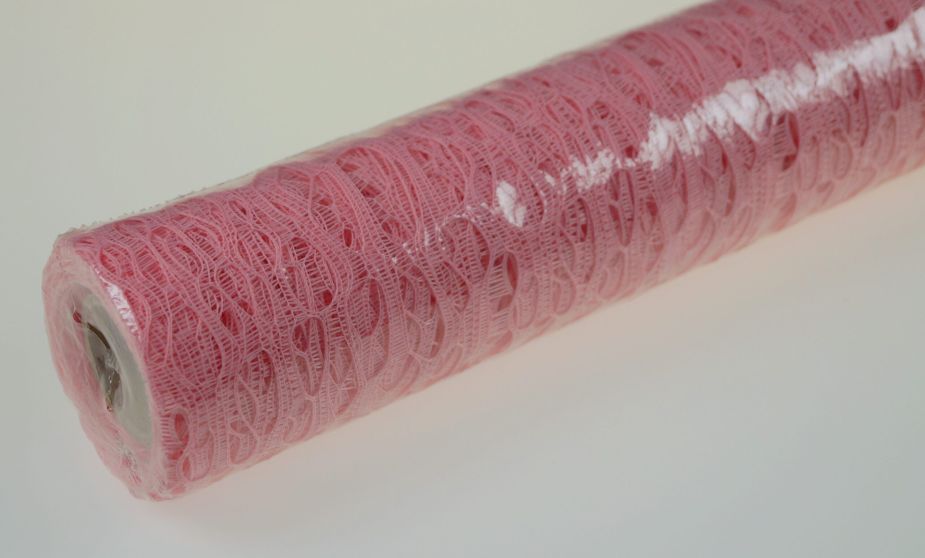 Siatka flizelinowa 50 cm x 5 m - Różowy
