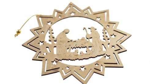 Zawieszka świąteczna-złota