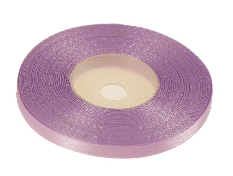 wstążka satynowa 6 mm x 32 m jasny fiolet