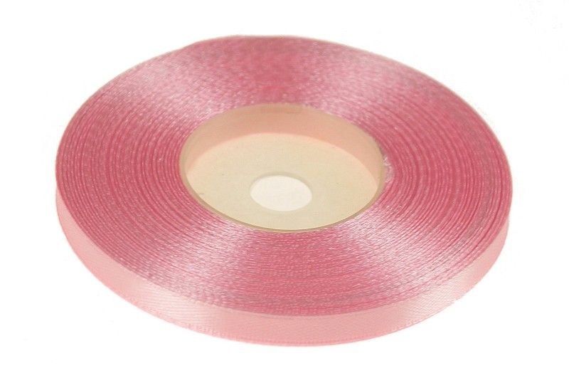 Wstążka satynowa 6mm x 32m | Różowy jasny